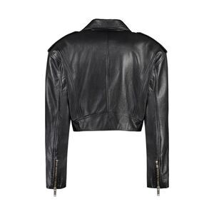HALFBOY Leather Biker Jacket Women BLACK Coats & Jackets